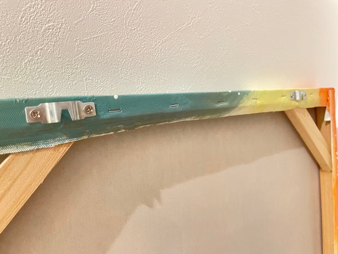 油絵　手描き　象　Amazonで約３万円で購入