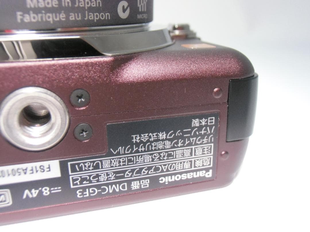 Panasonic GF3 ワインレッド 14-42mmレンズ付き