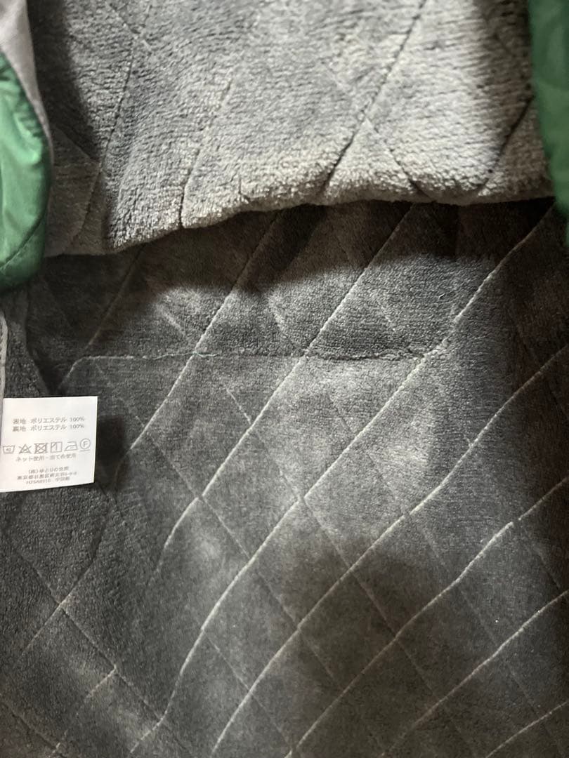 新品　栗原はるみ　グリーン キルティング ロングエプロン
