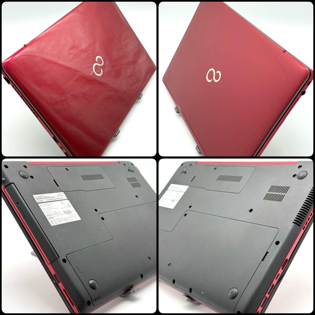 富士通ノートパソコン i7 16GB 新品512 Blu-ray 内観美品FHD