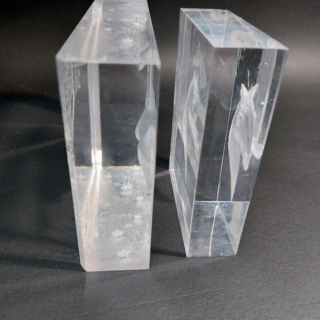 アクリル　馬の彫刻セット　DEKELS LAS'86　アートオブジェ　午年