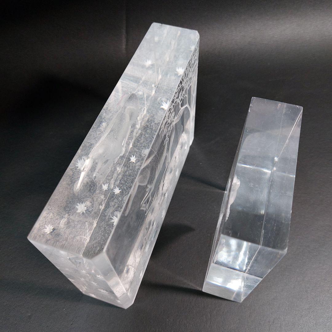 アクリル　馬の彫刻セット　DEKELS LAS'86　アートオブジェ　午年