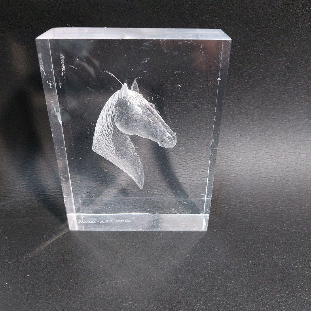 アクリル　馬の彫刻セット　DEKELS LAS'86　アートオブジェ　午年