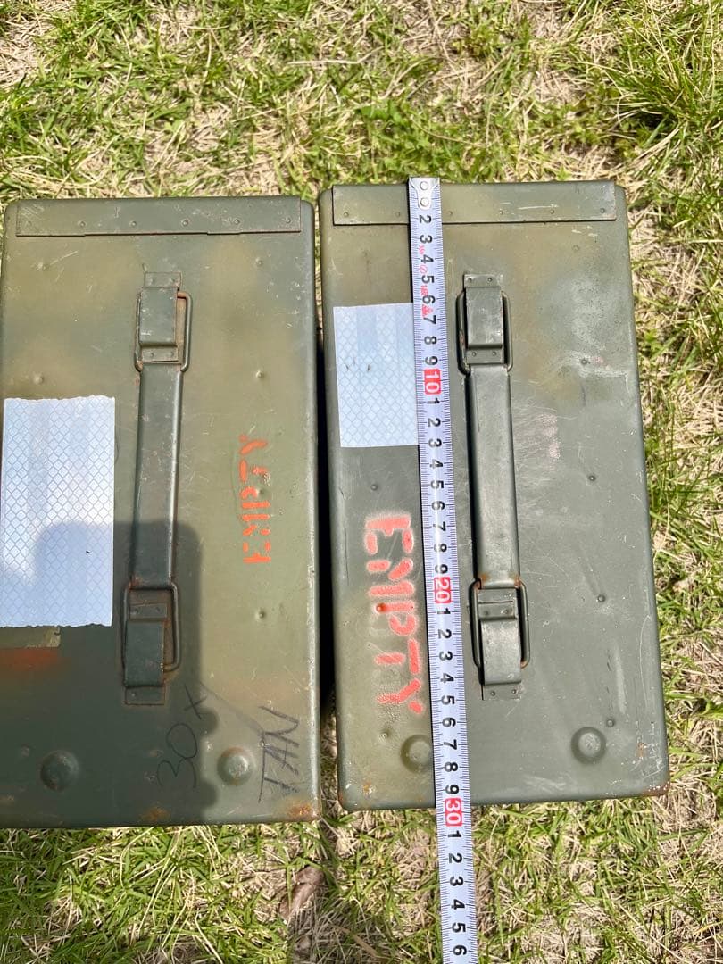 米軍放出品　アンモボックスPA19 アンモ缶 弾薬箱 ミリタリー 2個セット
