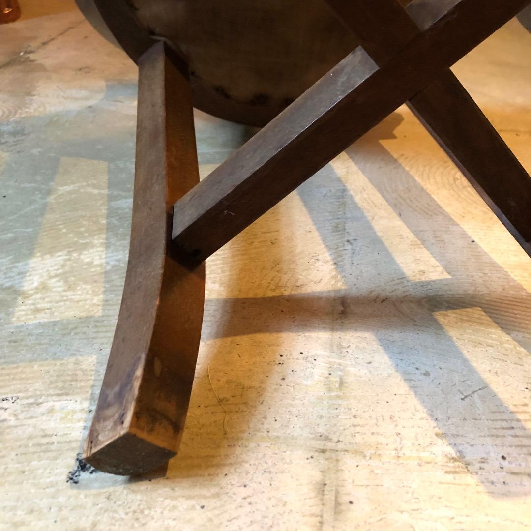 レトロ椅子　古家具　古道具　ベロア座面　ヴィンテージ家具　レトロチェア　木製椅子