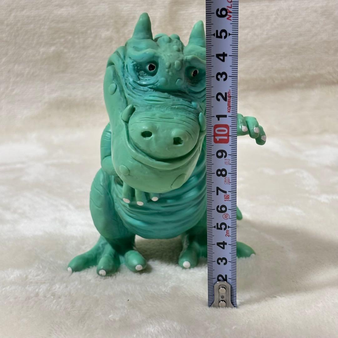 【希少】70s ドムドムバーガー 販促 ソフビ 怪獣 エメラルドカラー 美品