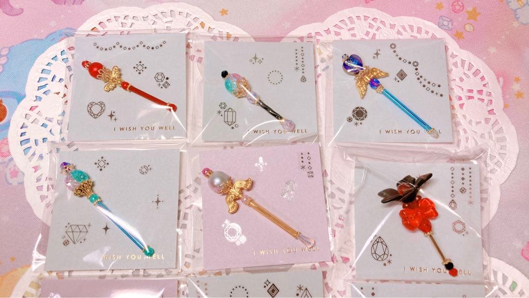 ゆめかわステッキ ミニチュア香水瓶 セット