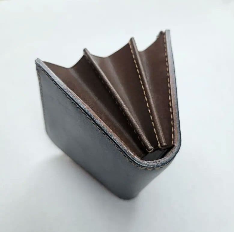 L字ファスナー財布　レザークラフト　ミニ財布　小銭入れ　ハンドメイド