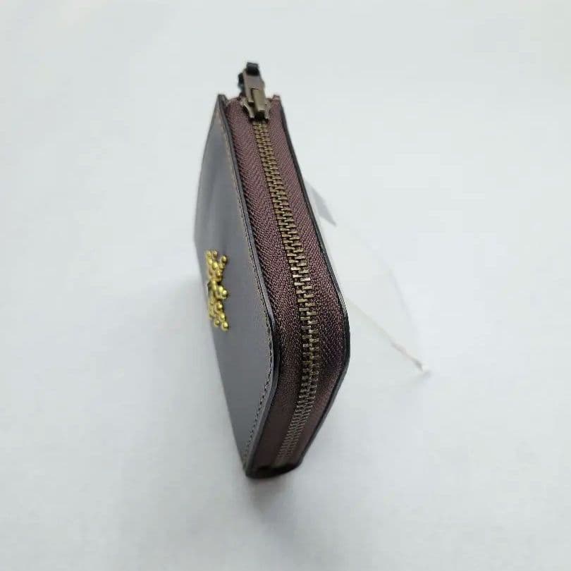 L字ファスナー財布　レザークラフト　ミニ財布　小銭入れ　ハンドメイド