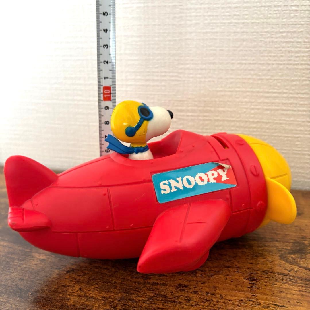 【希少】ヴィンテージ スヌーピー 貯金箱 2点セット フライングエース レトロ