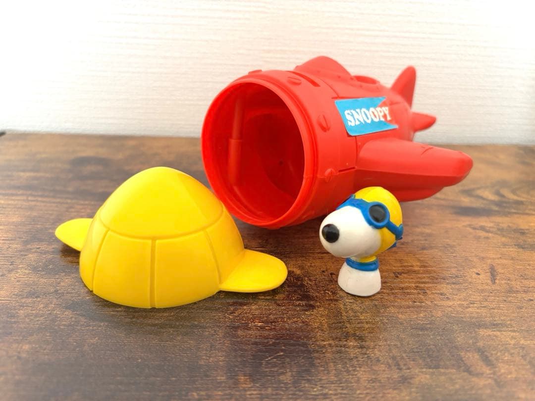 【希少】ヴィンテージ スヌーピー 貯金箱 2点セット フライングエース レトロ