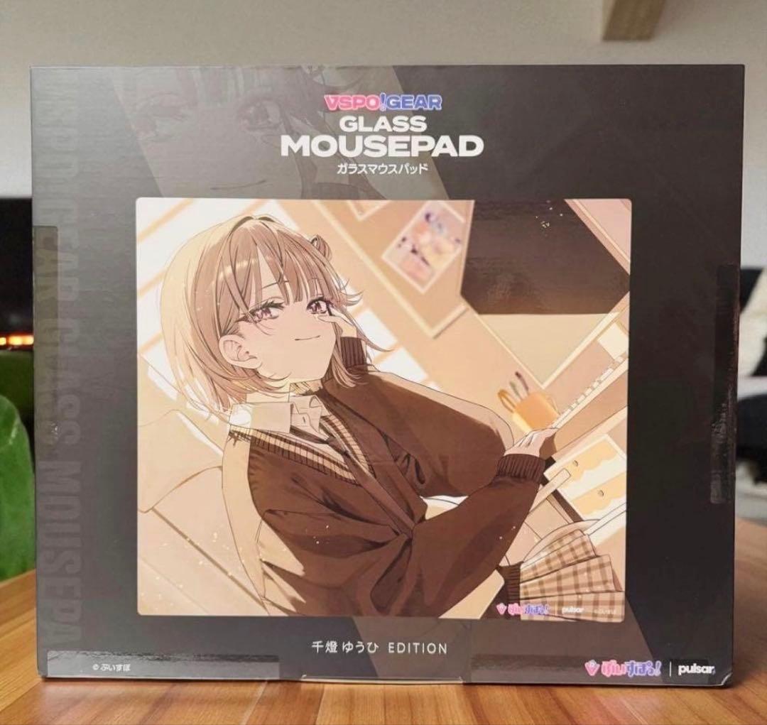 【新品未使用】ぶいすぽガラスマウスパッド 千燈ゆうひ