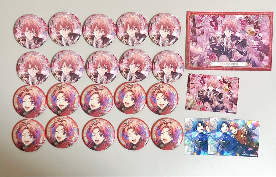 七瀬陸　アイナナ　缶バッジ　ポストカード　ハーフブロマイド　9周年　10周年