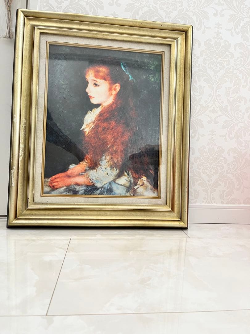 絵画　ルノワール　複製画　イレーヌ・カーン・ダンヴェール嬢の肖像