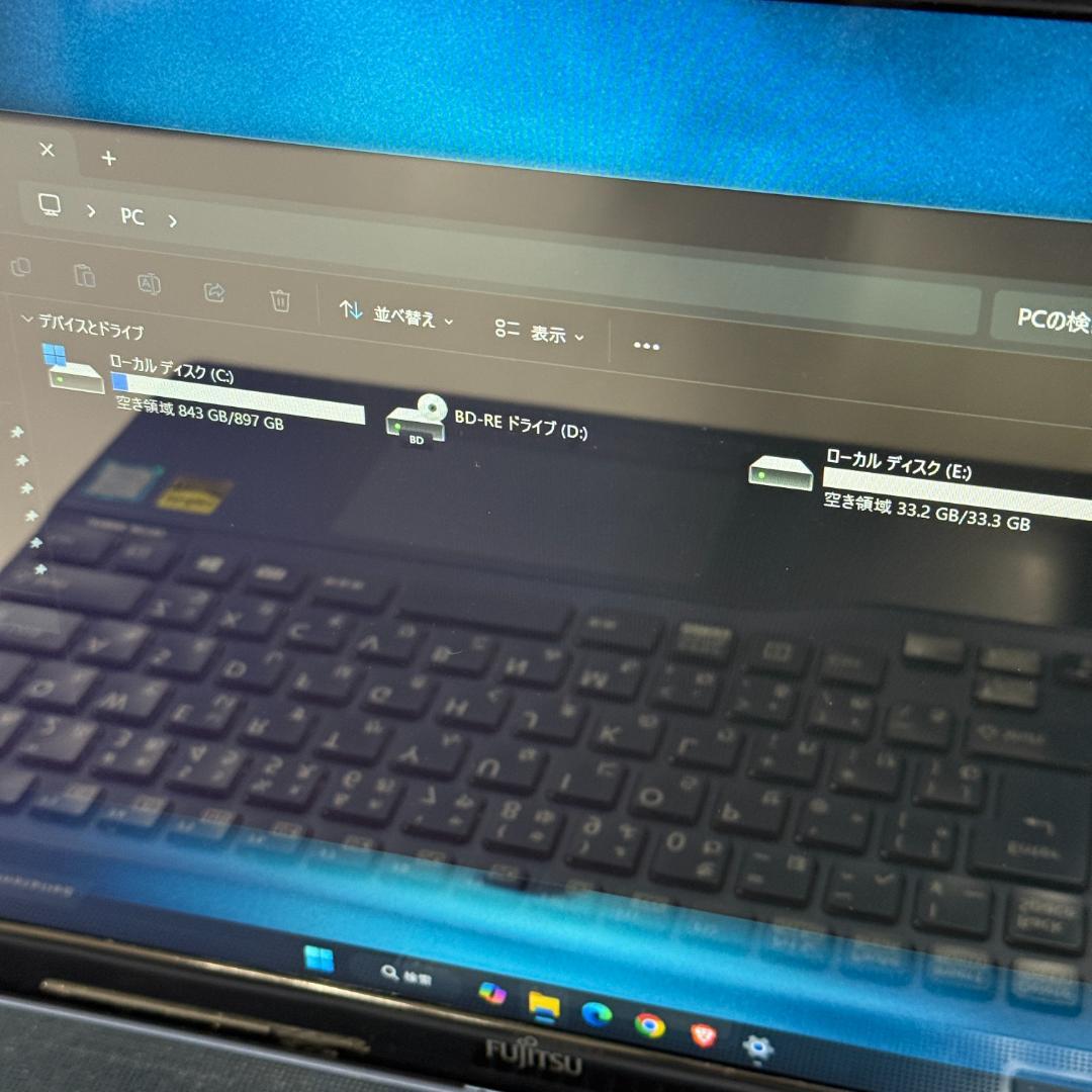 富士通/ノートパソコン/Windows11/Corei7/HDD/訳あり品