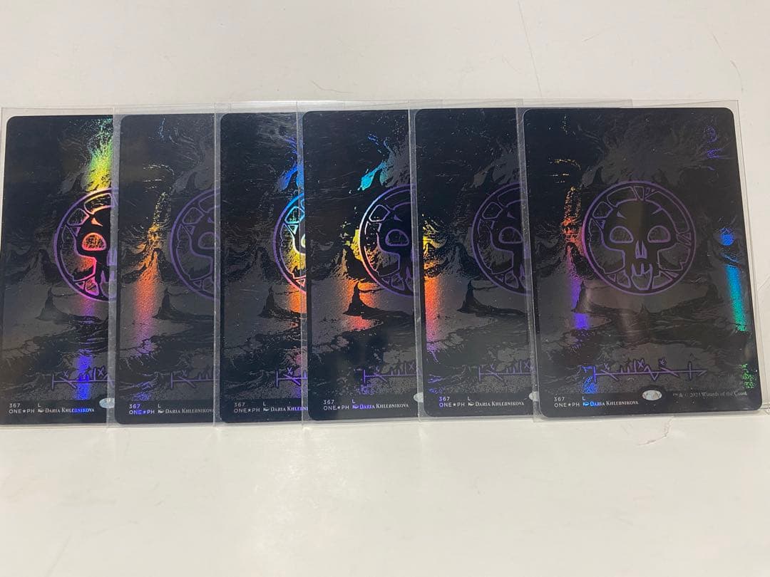 mtg オイルスリック　foil 土地　まとめ売り　30枚