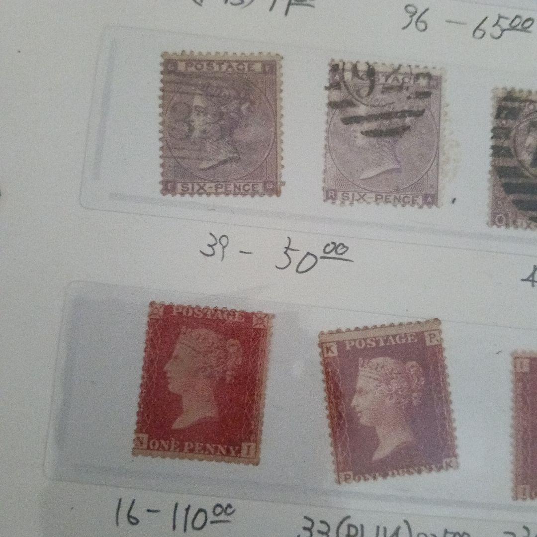 世界で1番最初に発行★イギリス本国・QX時代ヴィクトリア女王 通称ブラックペニー