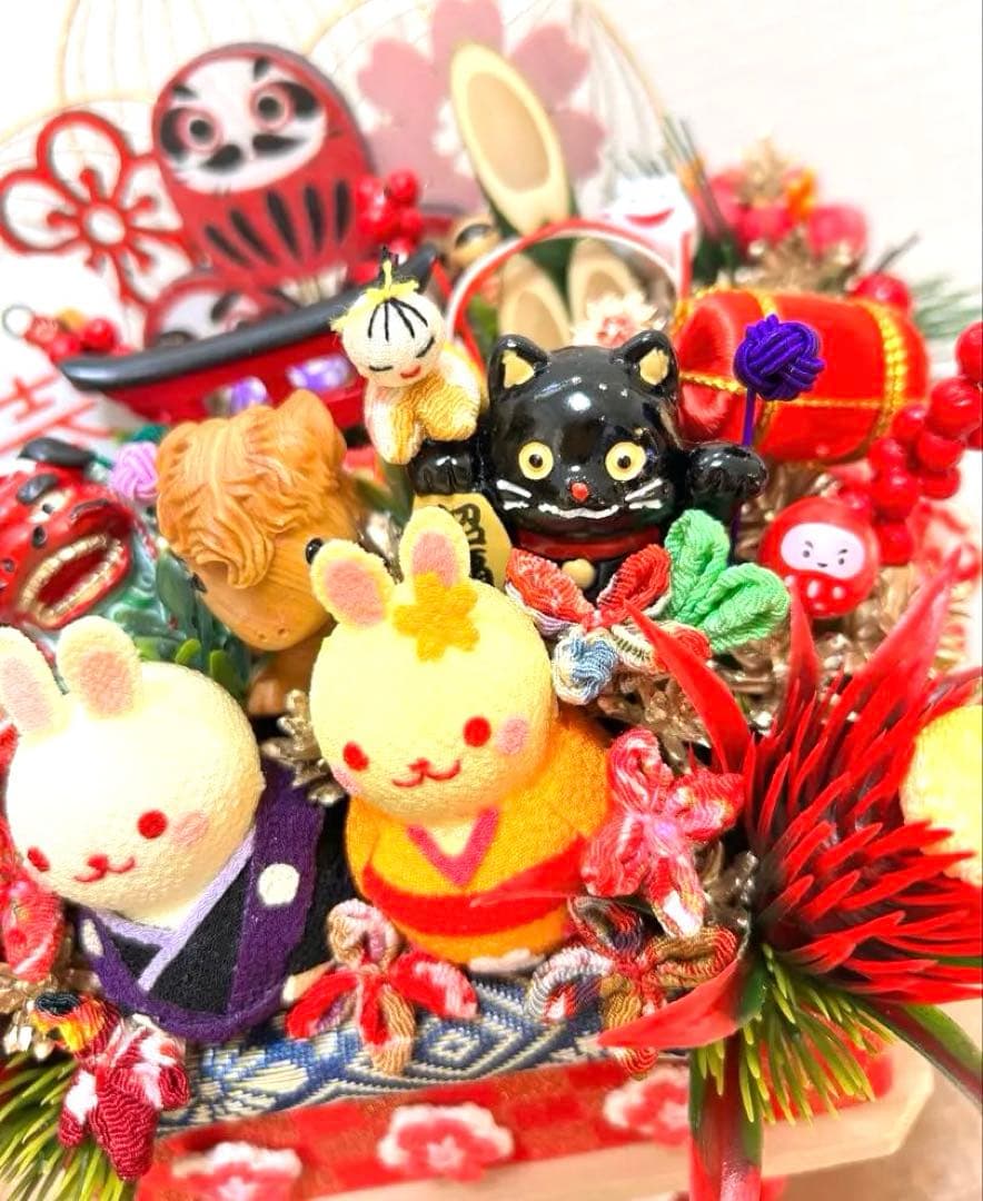 ✴︎お正月オブジェ✴︎ちりめん人形と招き猫✴︎2026✴︎専用✴︎