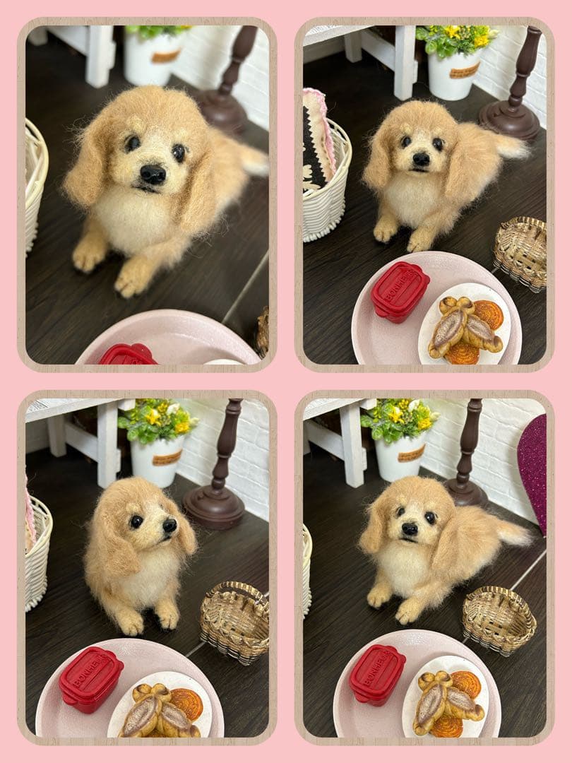 羊毛フェルト犬★ゴールデン親子