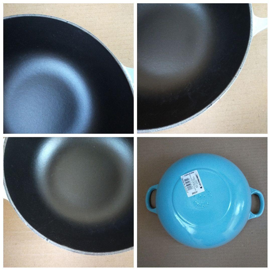 L未使用 ル・クルーゼ ドラえもん マルミット 22cm ゴールドツマミ