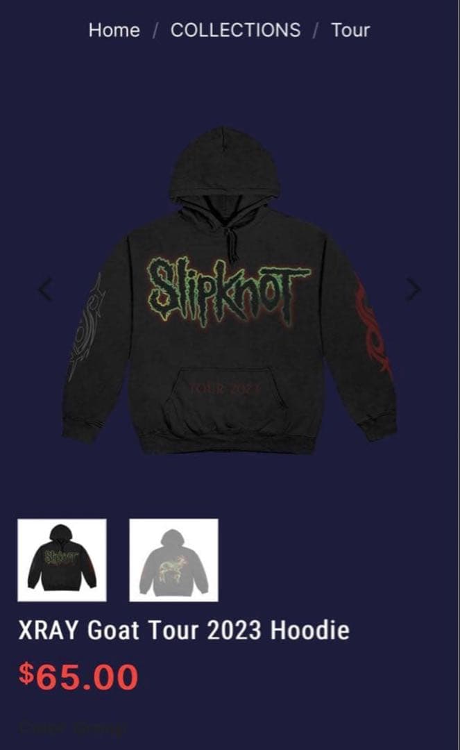 Slipknot ツアー2023 KNOTFESTパーカー