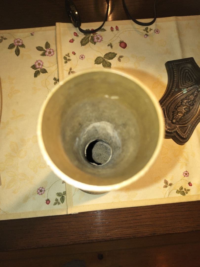 花瓶　フラワーベース　フラスコ型　真鍮　黄銅製品　ヴィンテージ