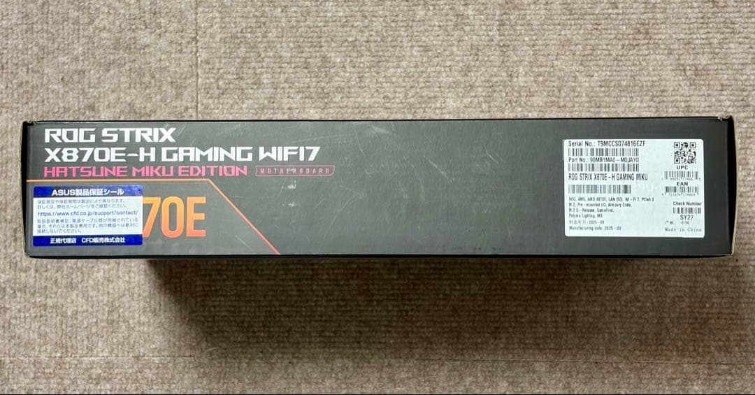 新品 ROG STRIX X870E-H GAMING HATSUNE 初音ミク