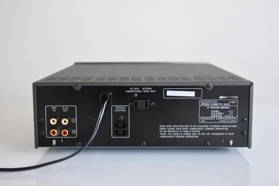 ■KENWOOD X-1001 カセットデッキ　正常動作品■