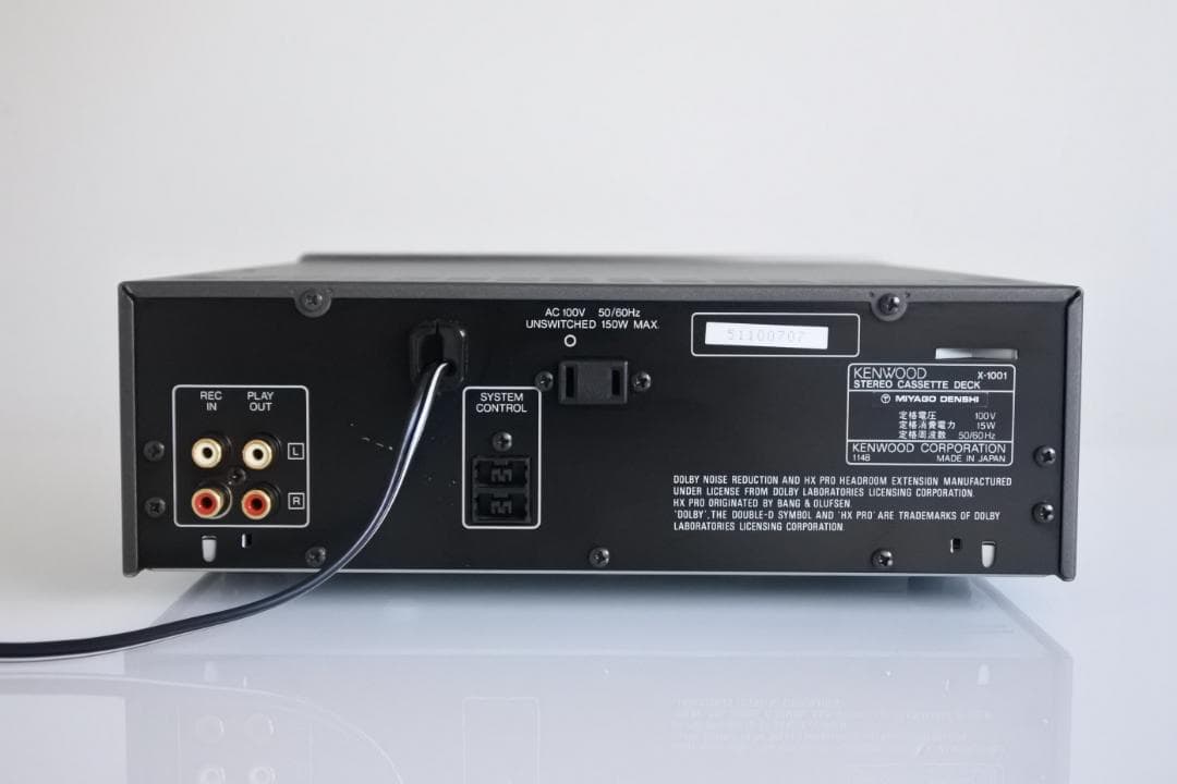 ■KENWOOD X-1001 カセットデッキ　正常動作品■