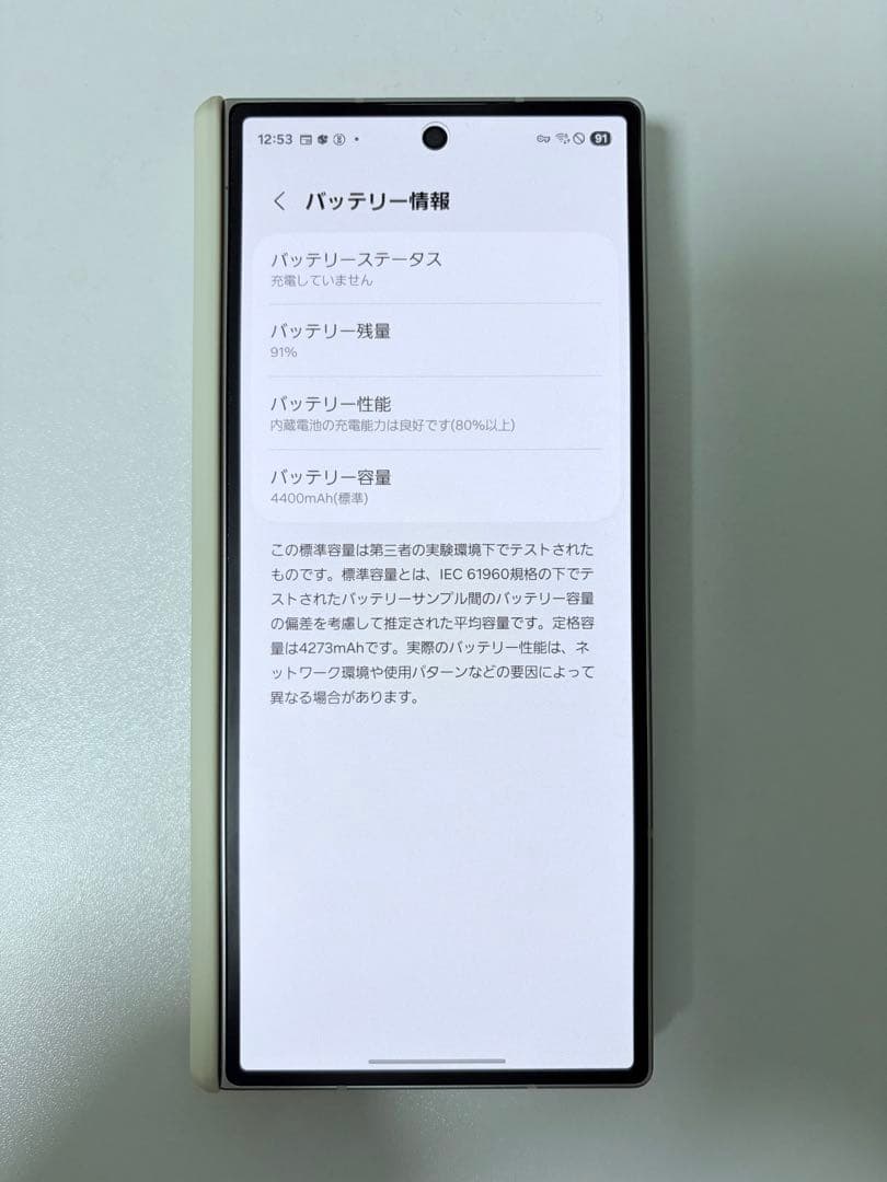 Galaxy Z Fold6 シルバーシャドウ 256GB SCG28 au版