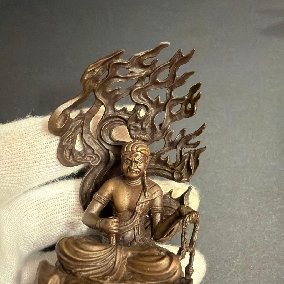 不動明王　乗人　作　銅製