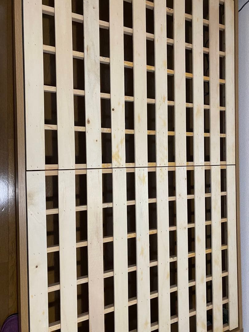 ニトリ　木製セミダブルベッドフレーム