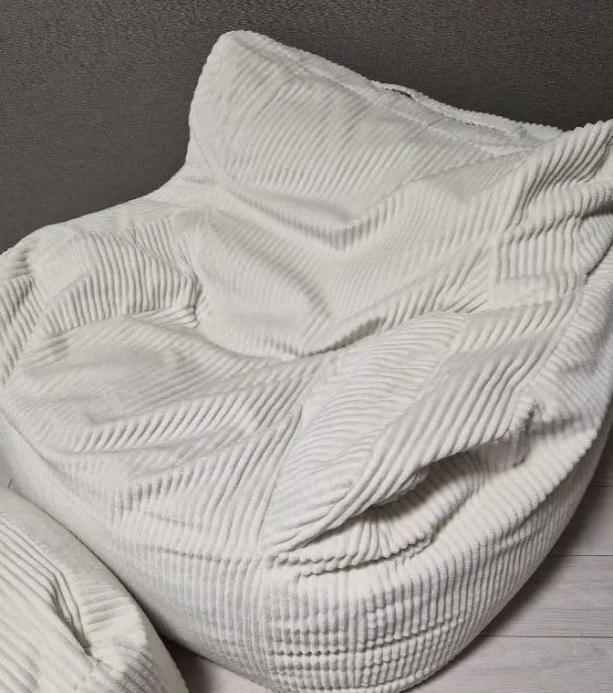 LOOSY 1人掛けビーズソファ　アイボリー