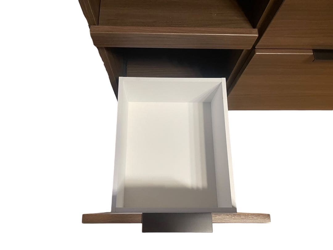 ◯【美品】松田家具大川 アルバ キッチンボード 食器棚 レンジボード ハイグロス