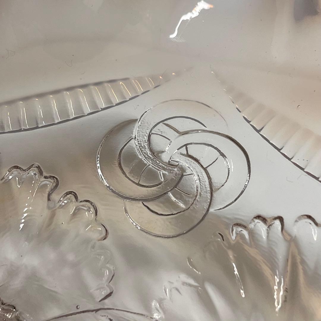 希少 アンティーク ノースウッド 足付きボウル フリル オパールセント 乳白色