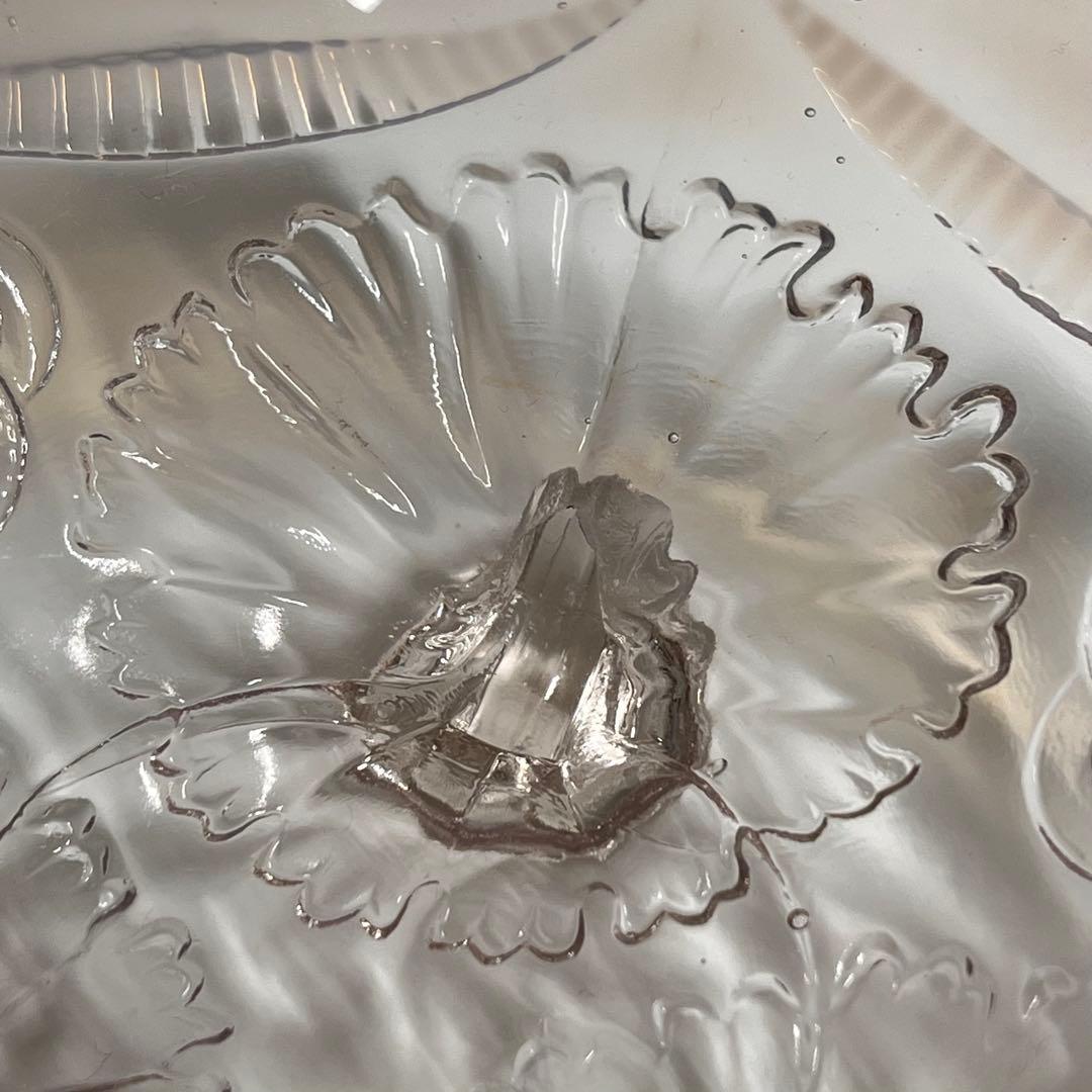 希少 アンティーク ノースウッド 足付きボウル フリル オパールセント 乳白色