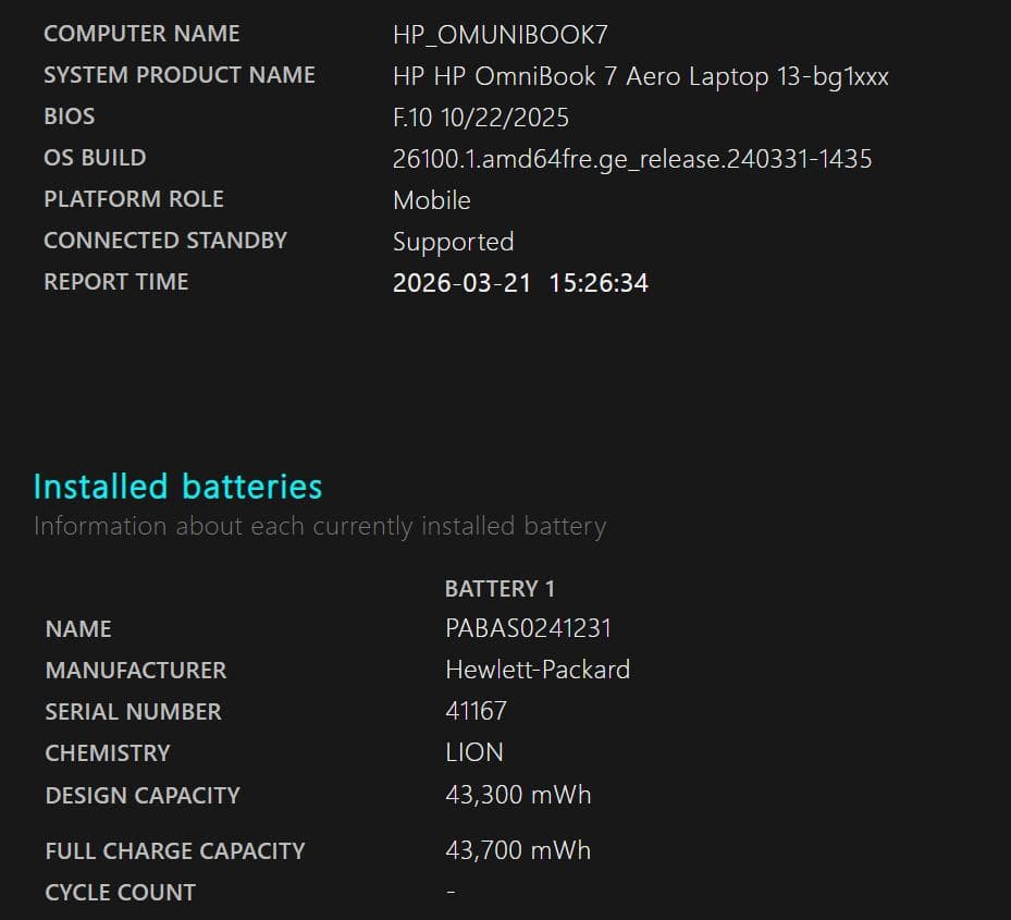 Windowsノート本体 HP OmniBook7 Aero13 Ryzen AI 7 32GB 1TB