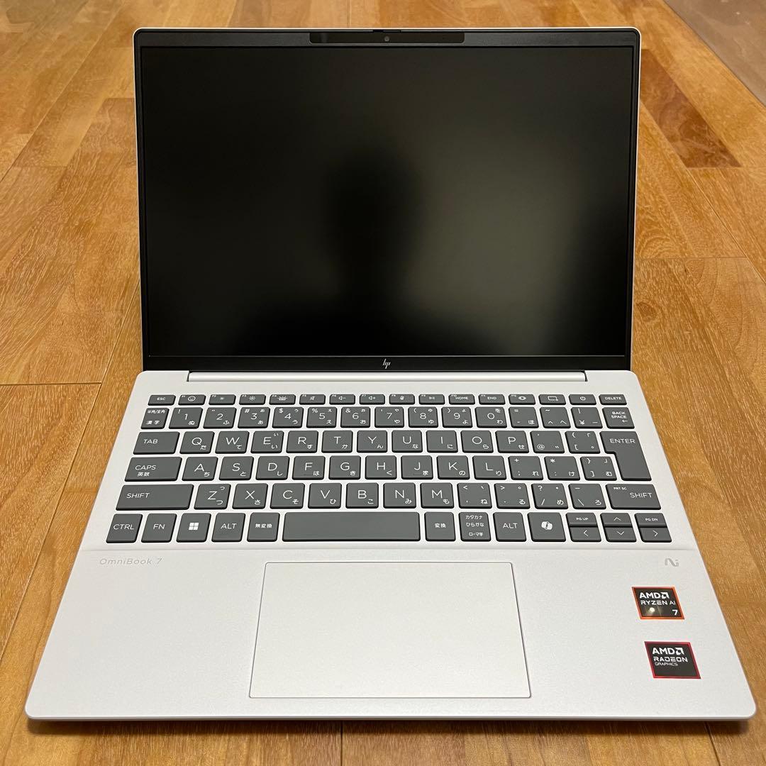 Windowsノート本体 HP OmniBook7 Aero13 Ryzen AI 7 32GB 1TB