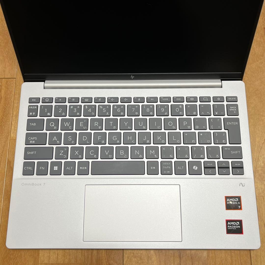 Windowsノート本体 HP OmniBook7 Aero13 Ryzen AI 7 32GB 1TB