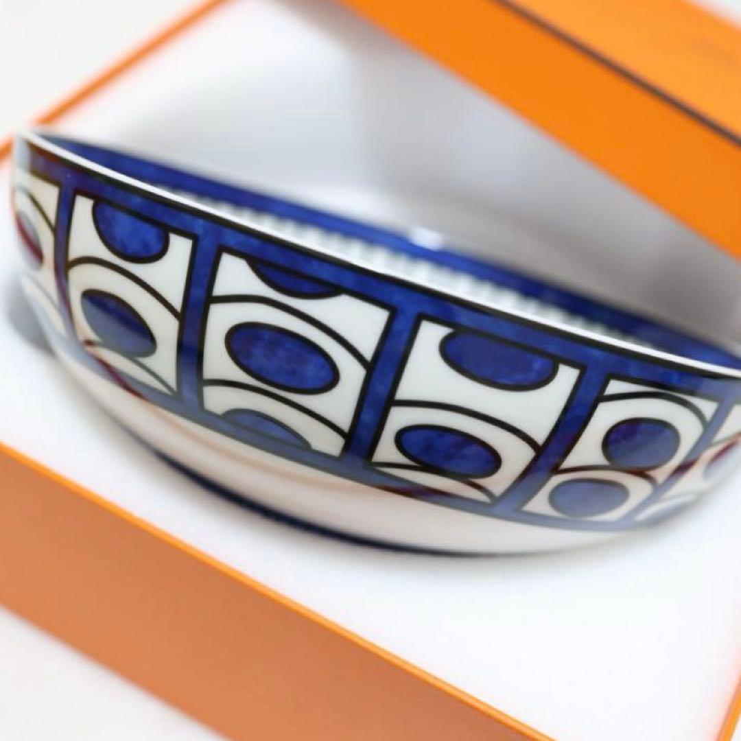 新品！エルメス サラダボール《ブルーダイユール》PM