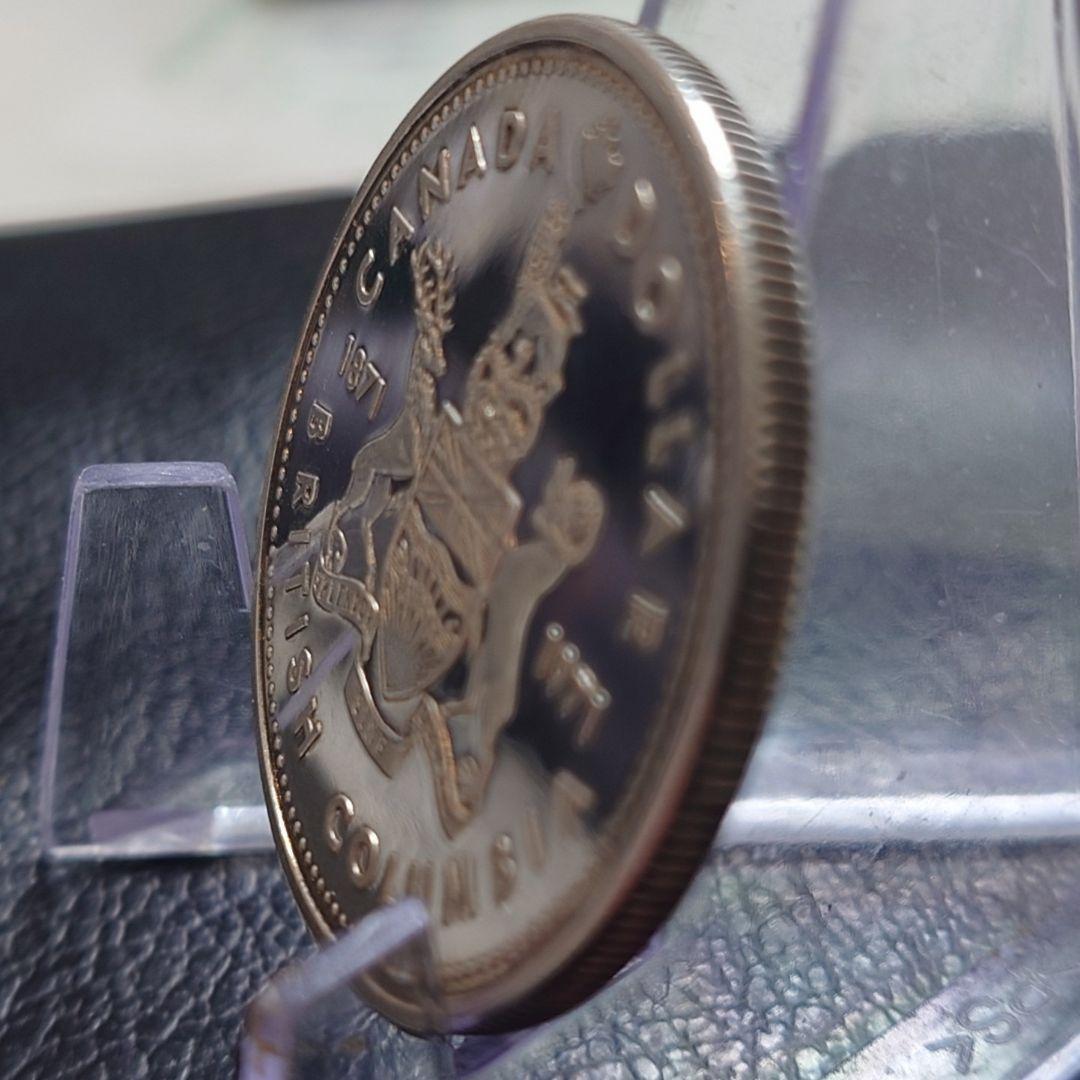 1971年 カナダ銀貨 1ドル ブリティッシュコロンビア州100周年記念銀貨