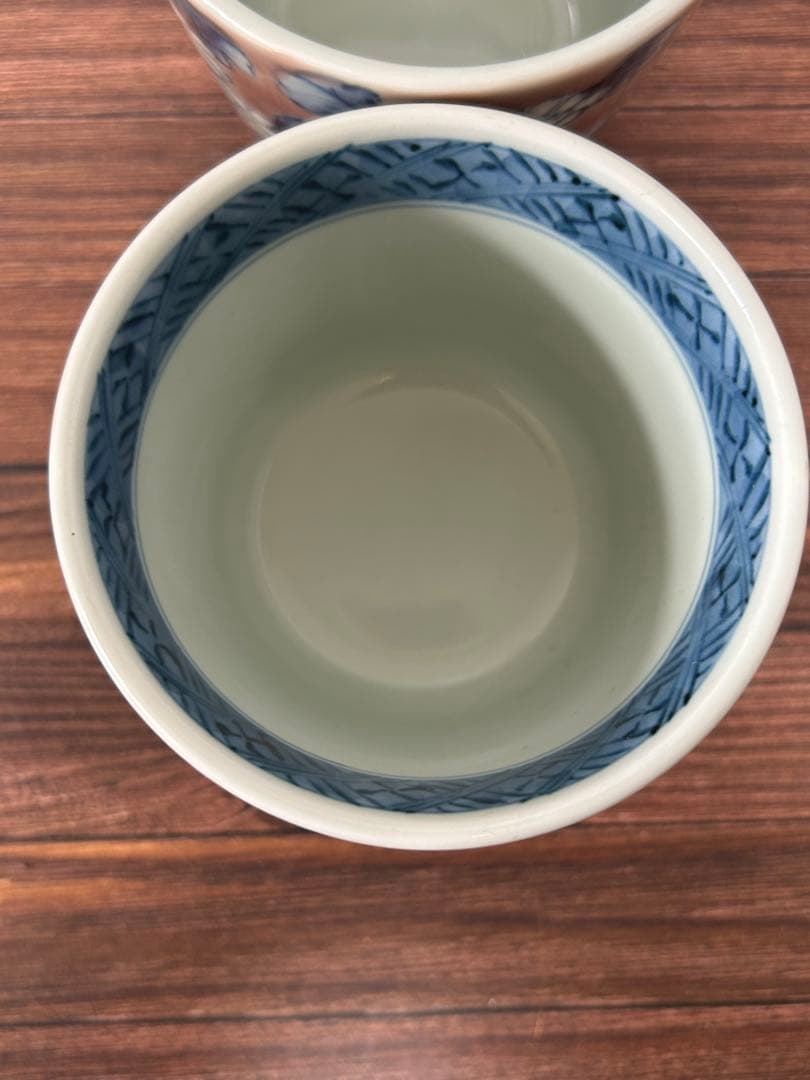 有田焼 陶祥窯 蕎麦猪口 古赤絵日菊　ペア