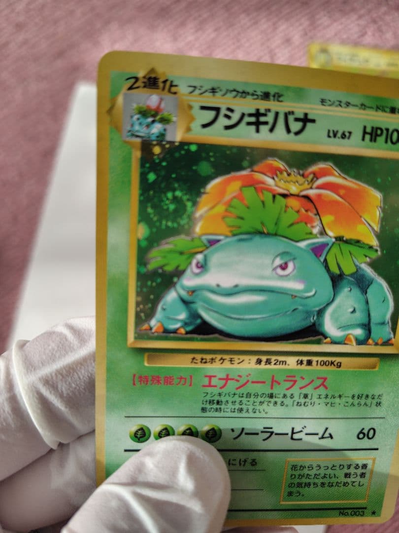 ポケモンカード　旧裏　フシギダネ・フシギソウ・フシギバナセット。渦巻きホロ？あり