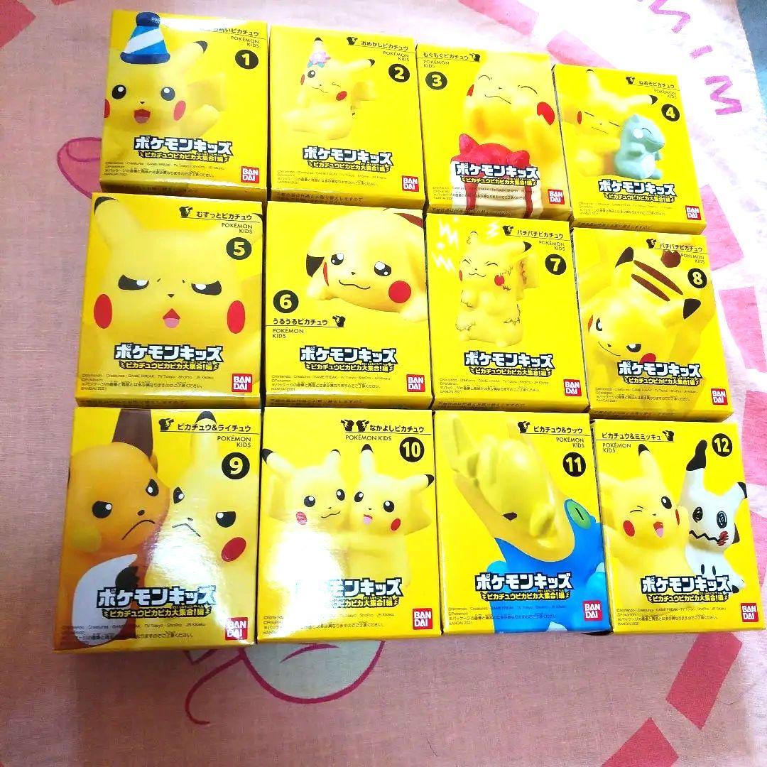 ポケモンキッズ　ピカチュウピカピカ大集合 12体コンプリートセット