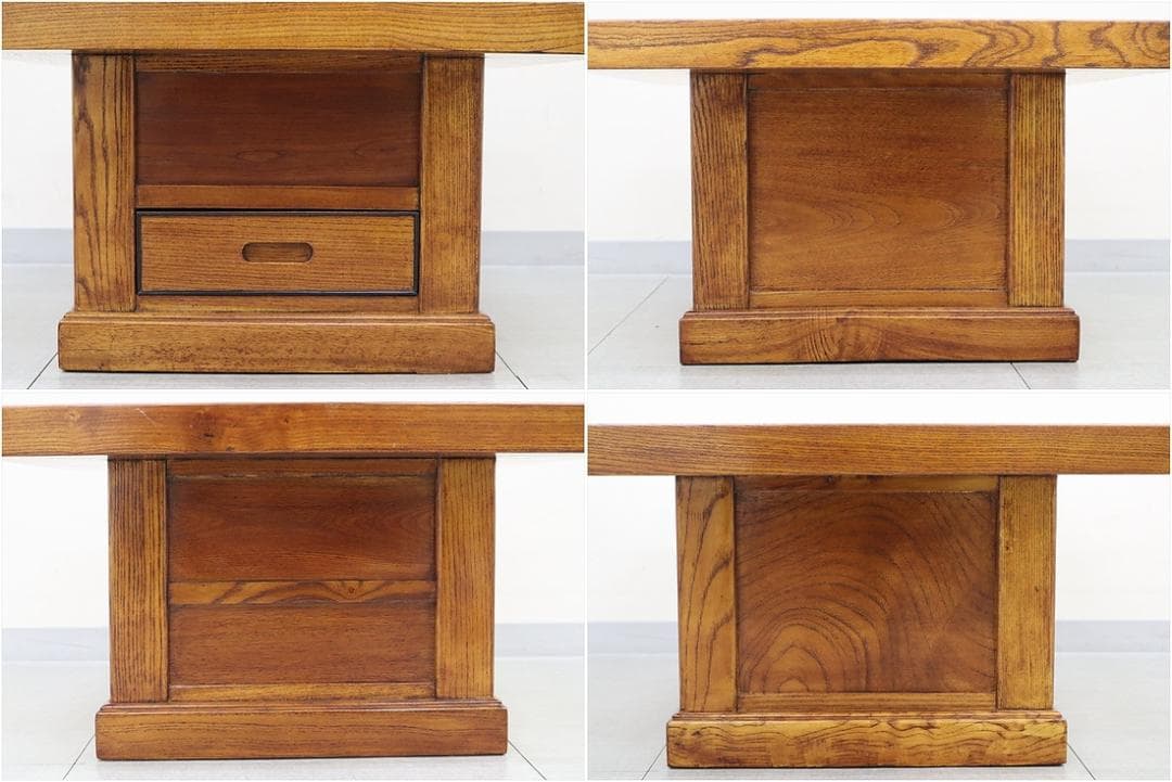 囲炉裏 テーブル 座敷机 座卓 ちゃぶ台 関西火鉢 天然木 和家具 和室 古民具