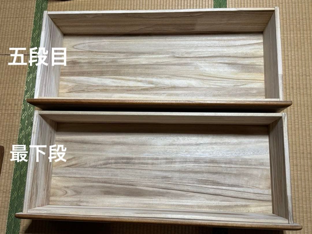 ウッドチェスト 木製洋服タンス　100㎝幅　中古品　送料込み