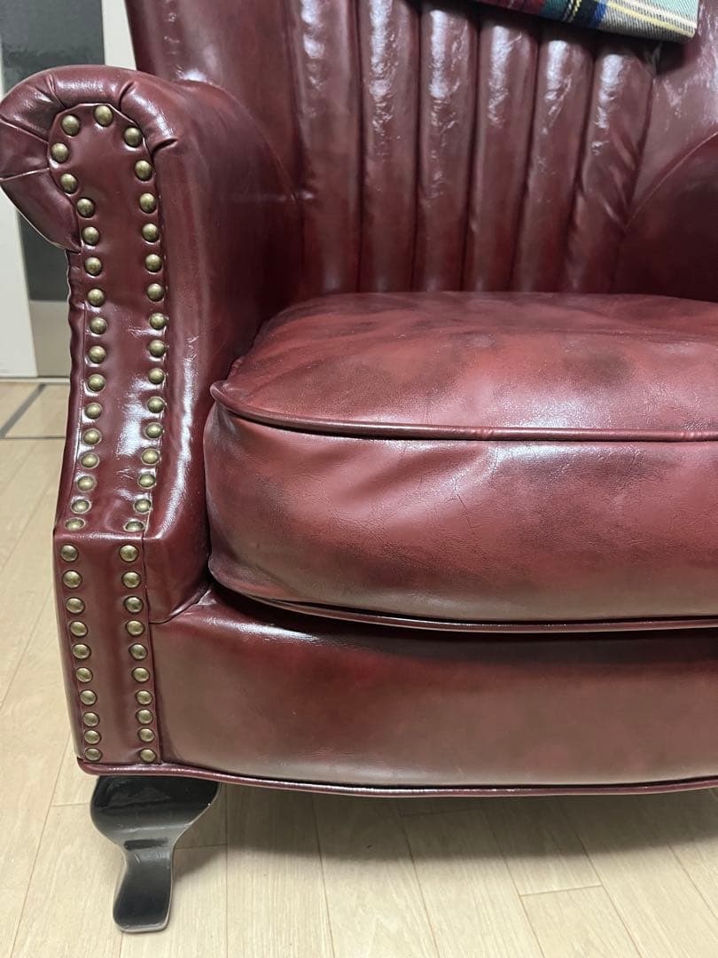 ヴィンセントソファー レッドブラウン