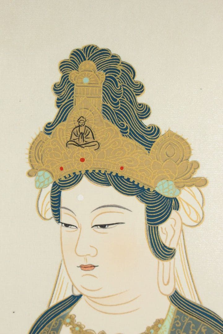 No5747 掛軸　法然上人二十五霊場　御朱印　絹本　合箱　仏教美術　送料無料