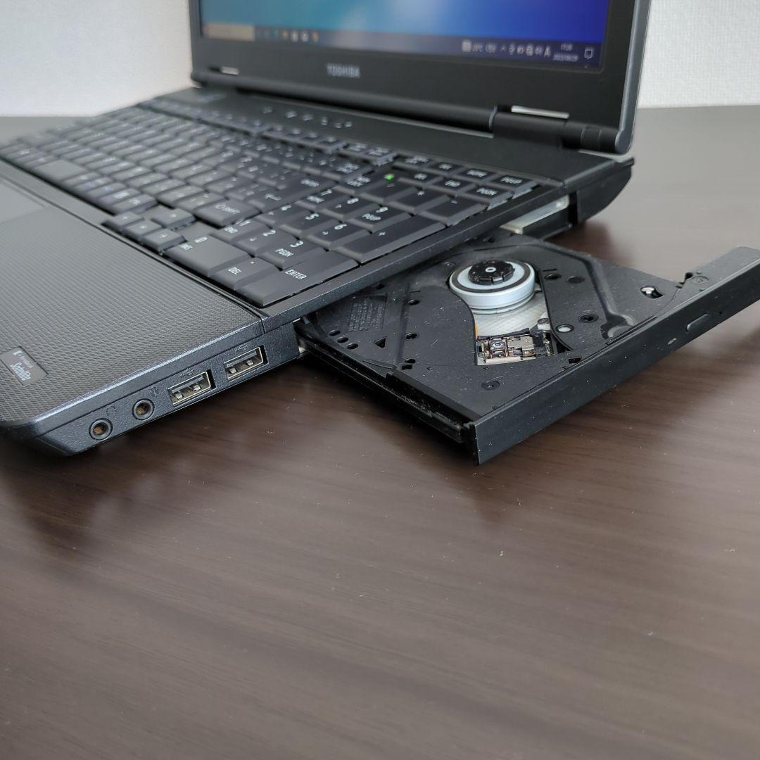 設定済オールインワン・東芝・黒・DVD・高速SSD・Office・ノートパソコン