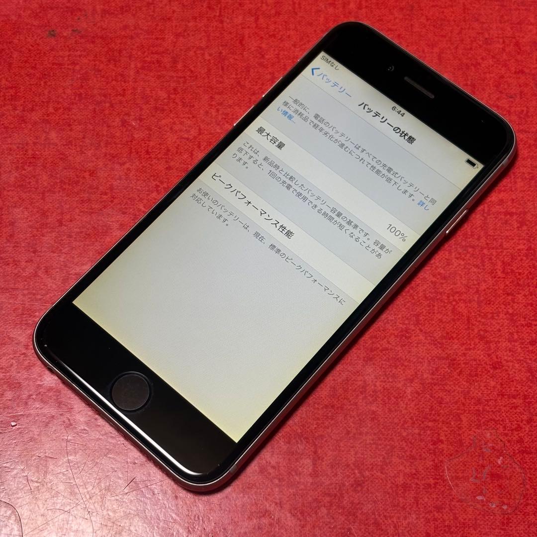 美品 iPhone 6 スペースグレイ 16GB au